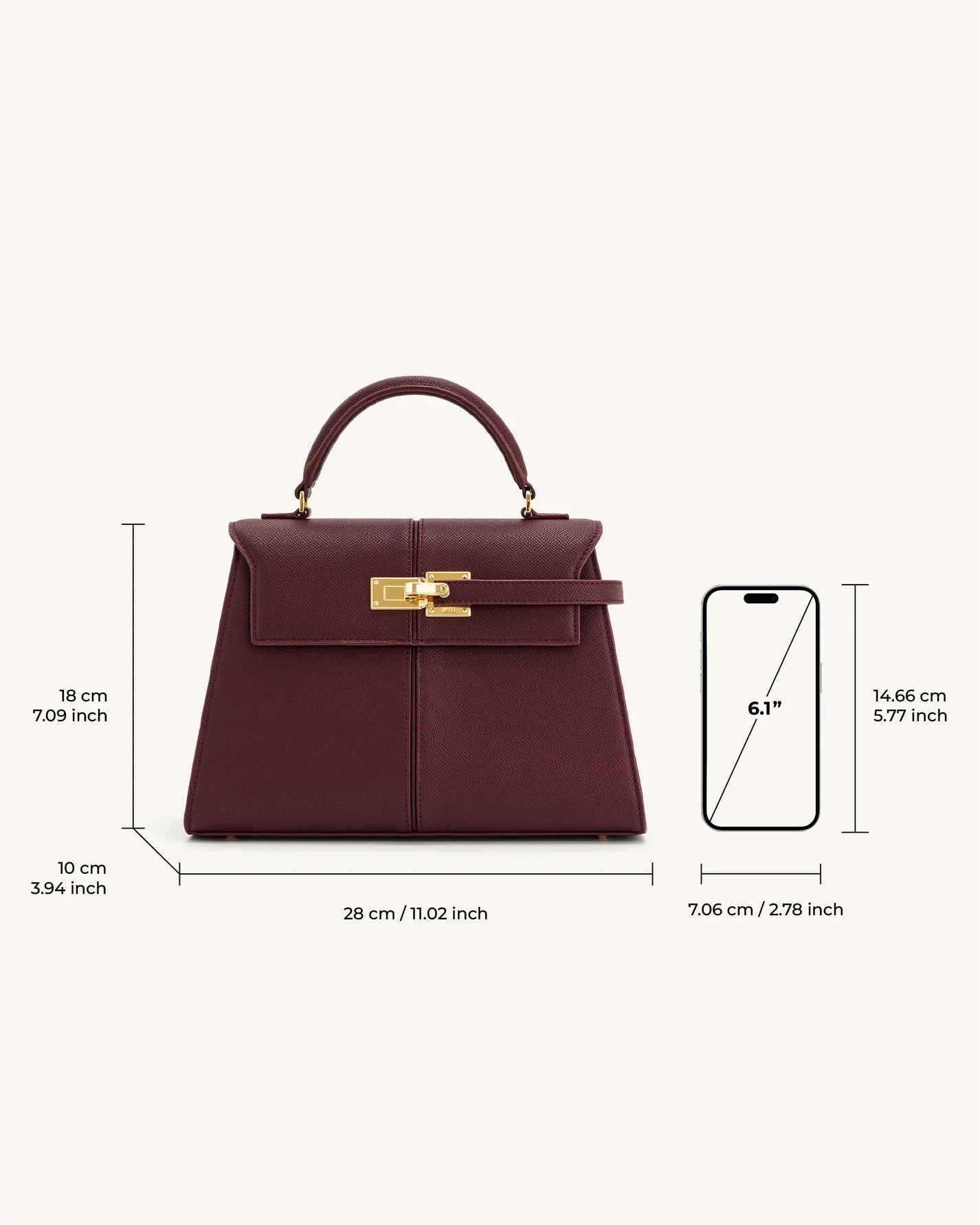Elise Large - Deep Claret