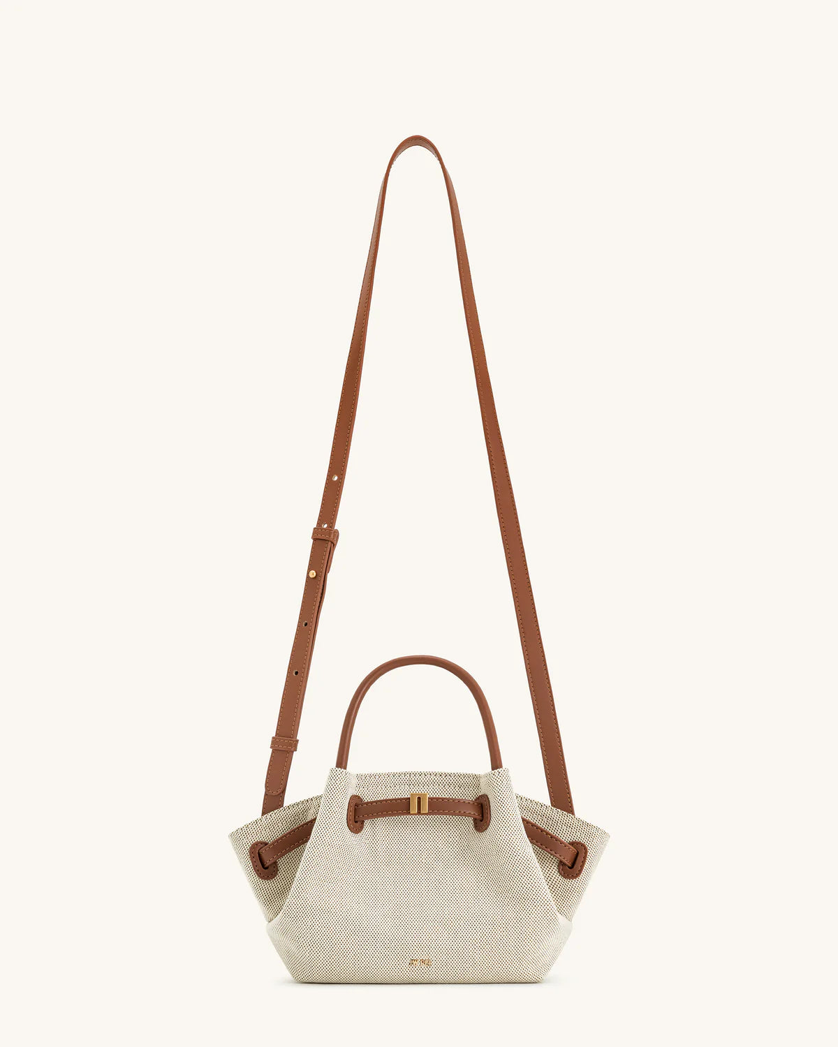 Hana Mini Tote Bag - Brown Canvas