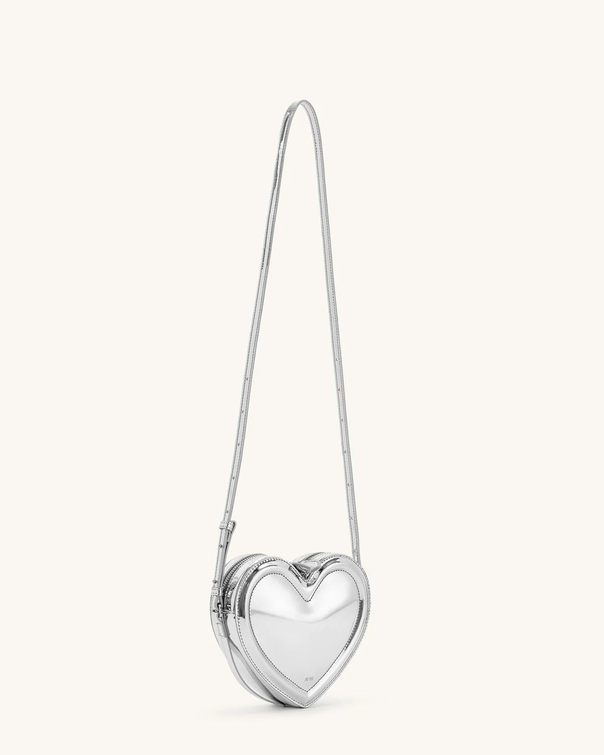 Arlene Heart Shaped Bag - Sliver