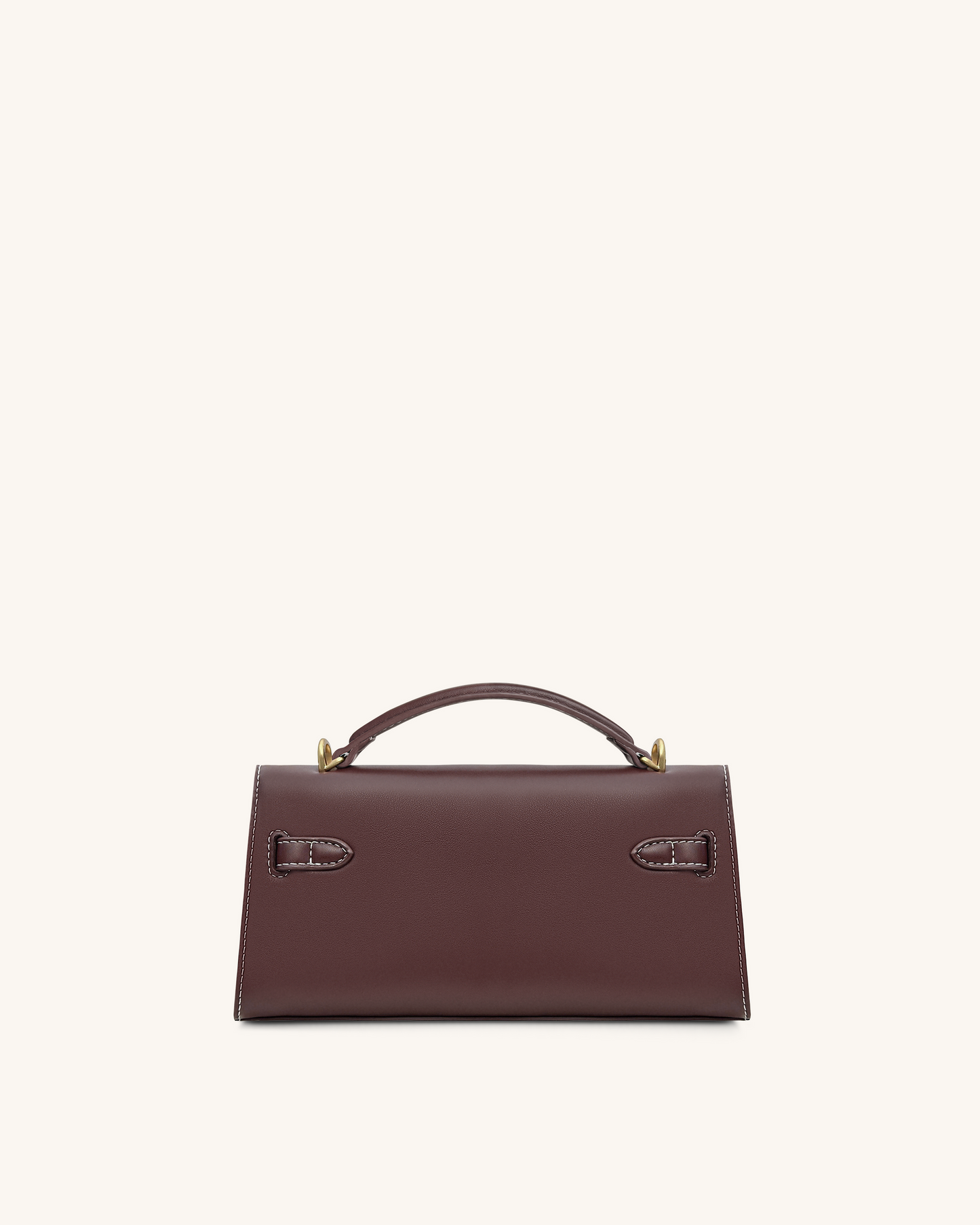Noor Top Handle Bag - Reddish Brown