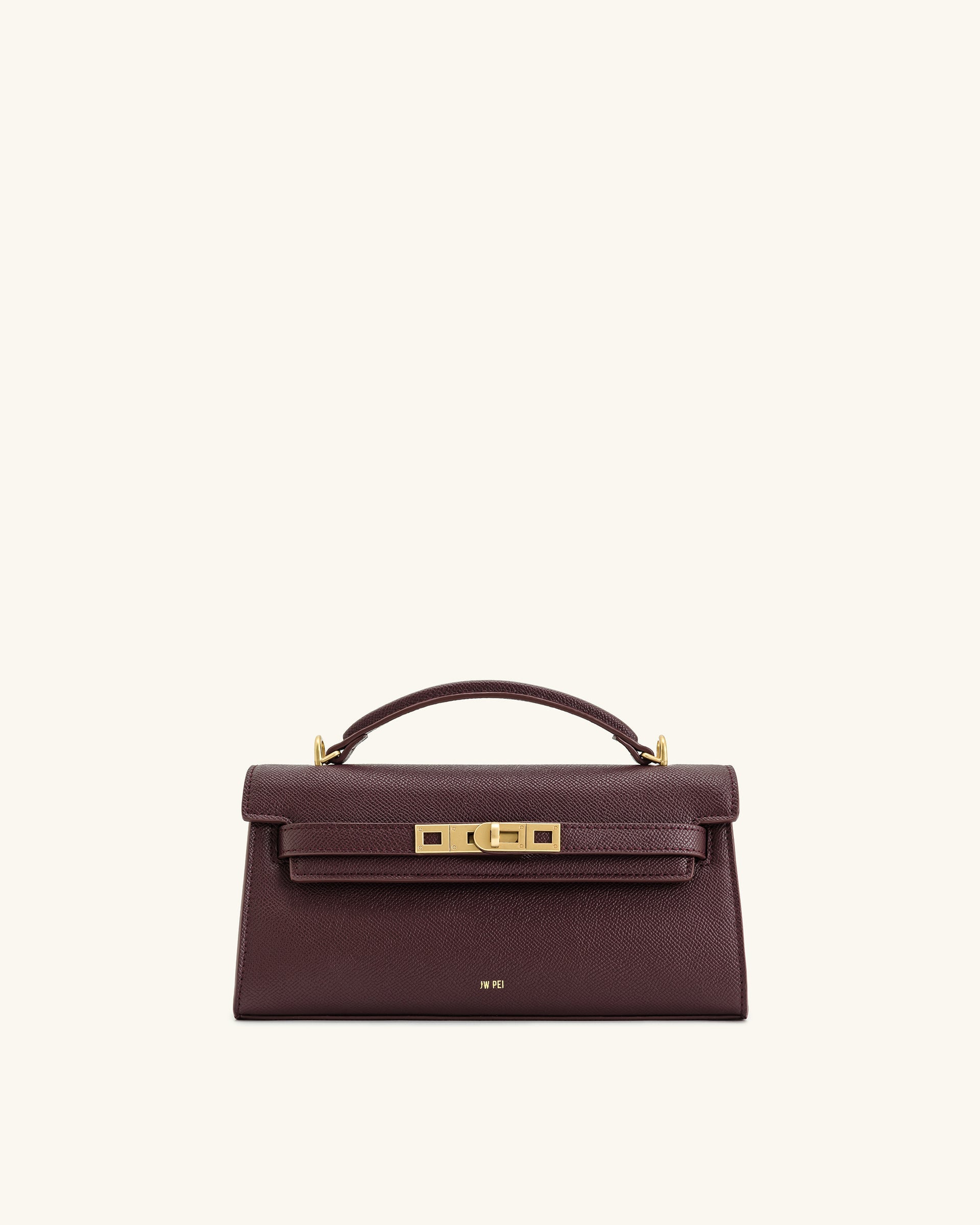 Noor Top Handle Bag - Deep Burgundy – jwbags.com