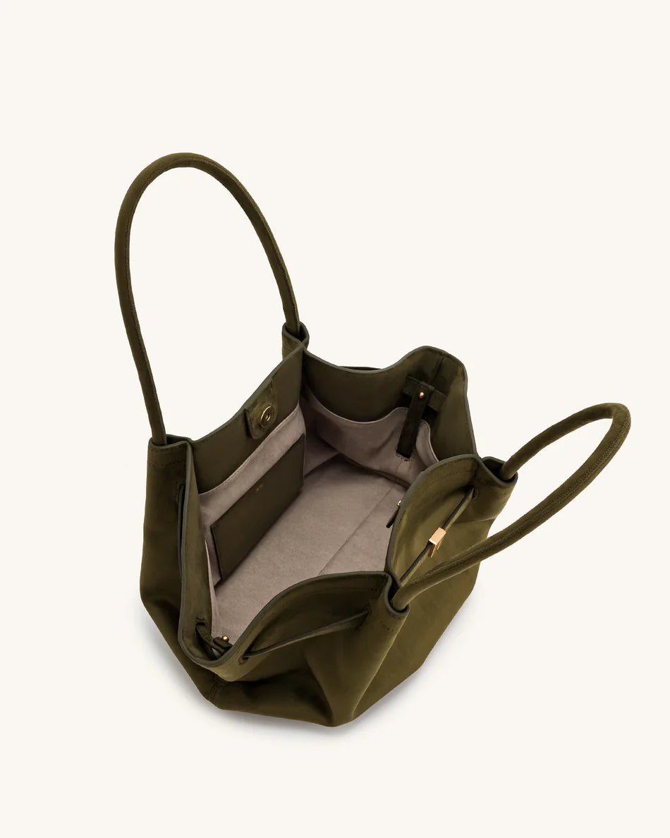 Hana Medium Tote - Dark Olive