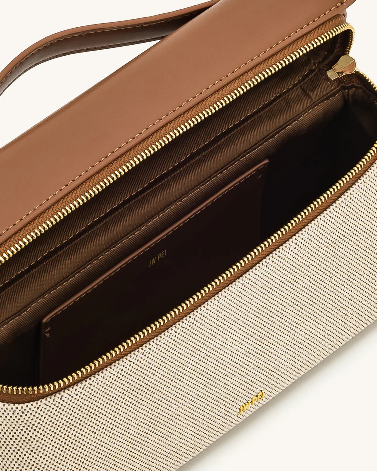 Thea Top Handle Bag - Brown Canvas