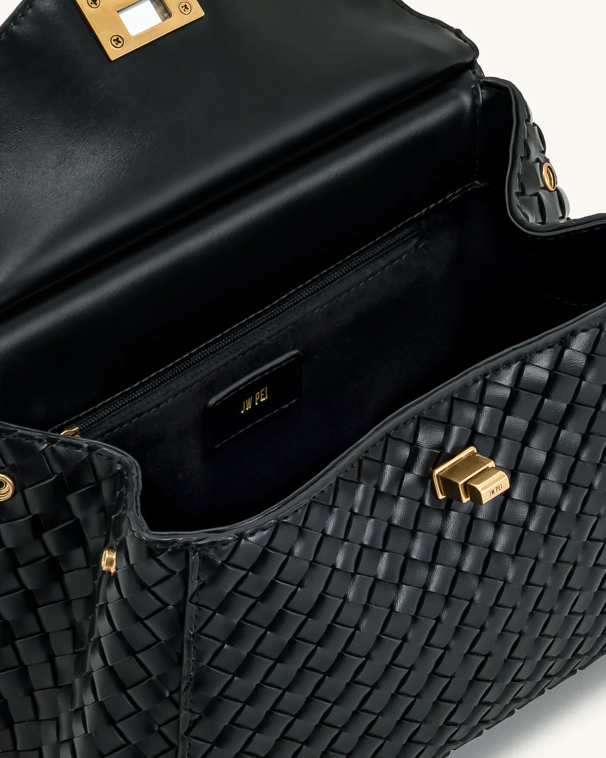 Lucia Woven Bag - Black