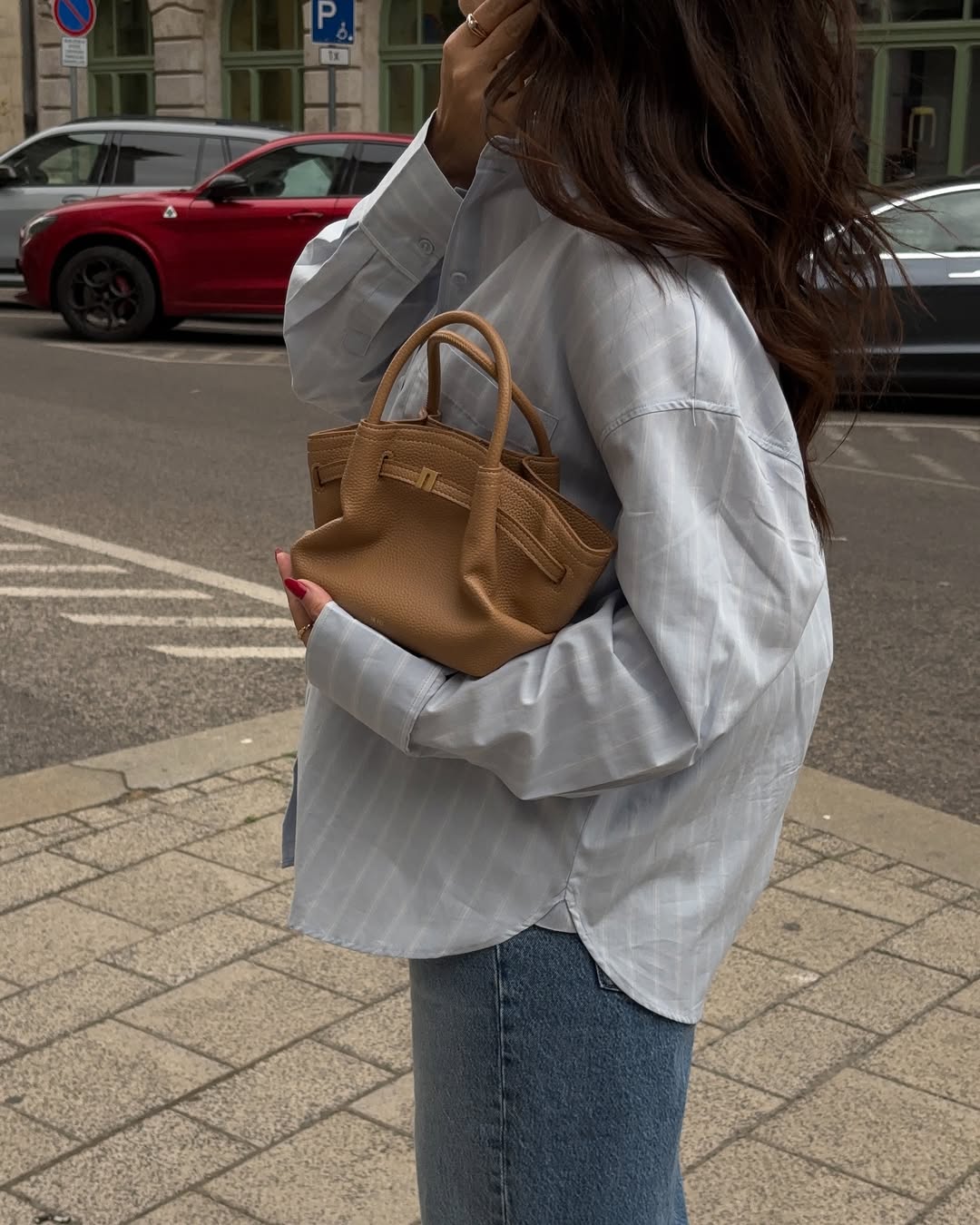 Hana Mini Tote Bag - Latte Color