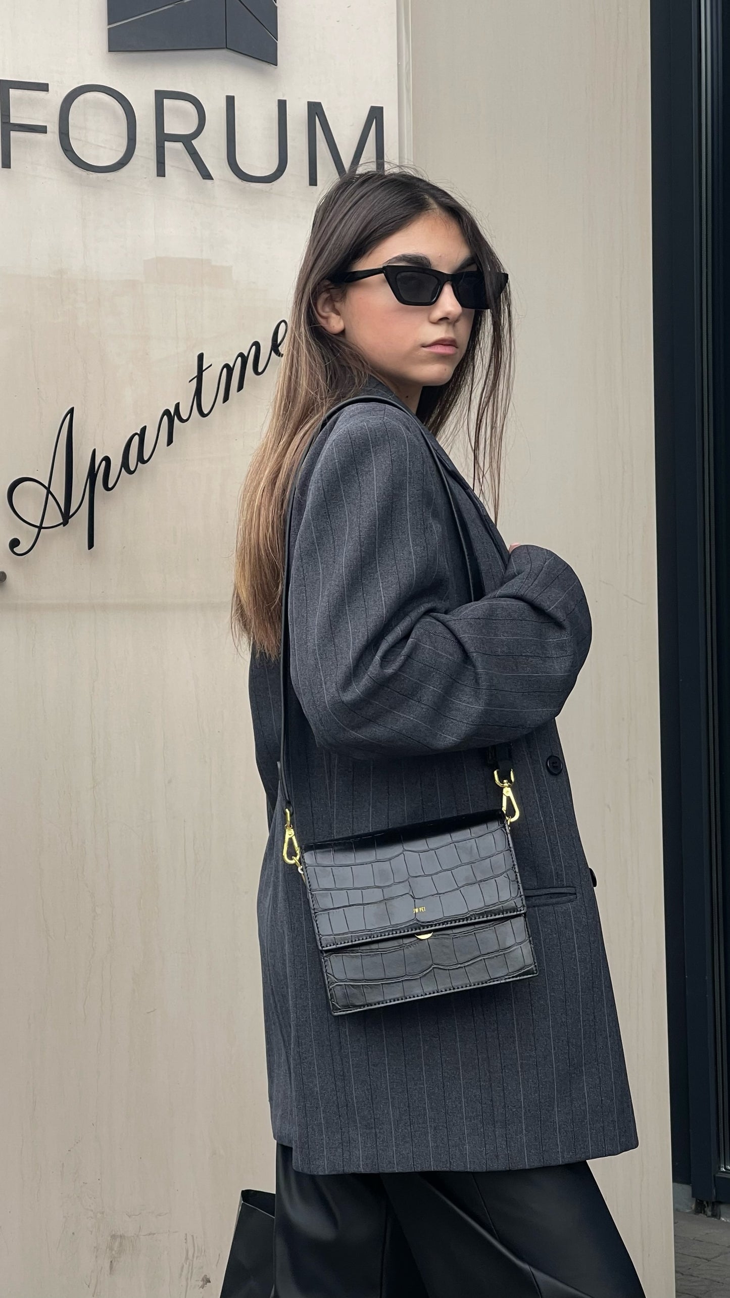 Flap mini Black croc