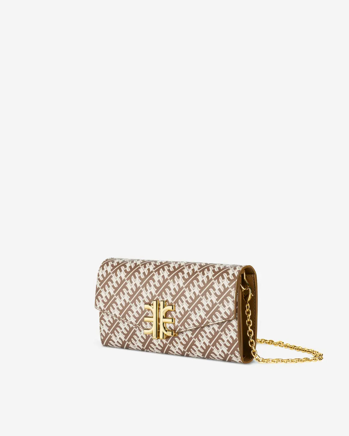 FEI Chain Clutch Brown