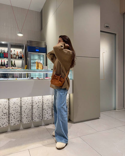 Hana mini tote Brown