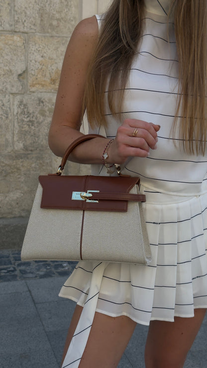 Elise Large - Brown Canvas