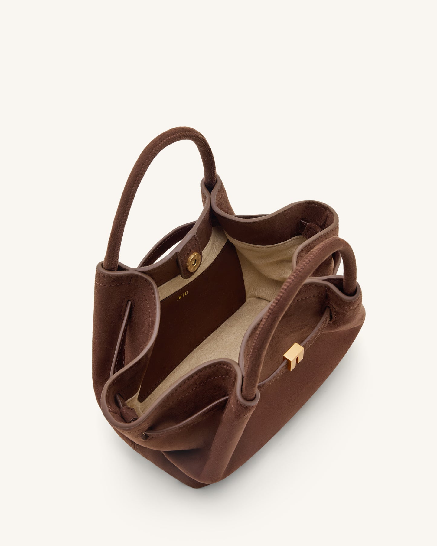 Hana Mini Faux Tote - Mocha Brown