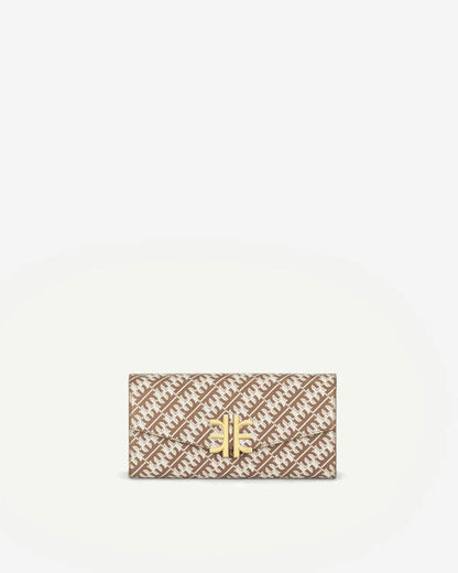 FEI Chain Clutch Brown