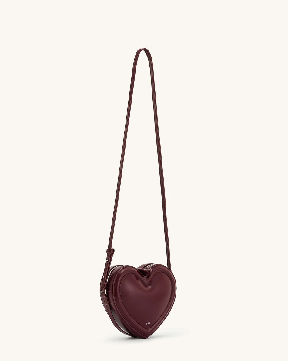 Arlene heart bag Claret