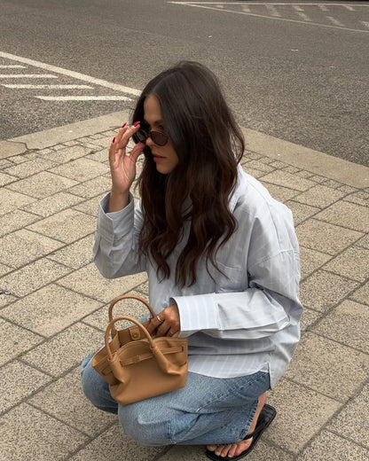 Hana Mini Tote Bag - Latte Color