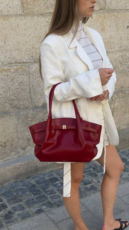 Hana Medium Tote Bag - Claret