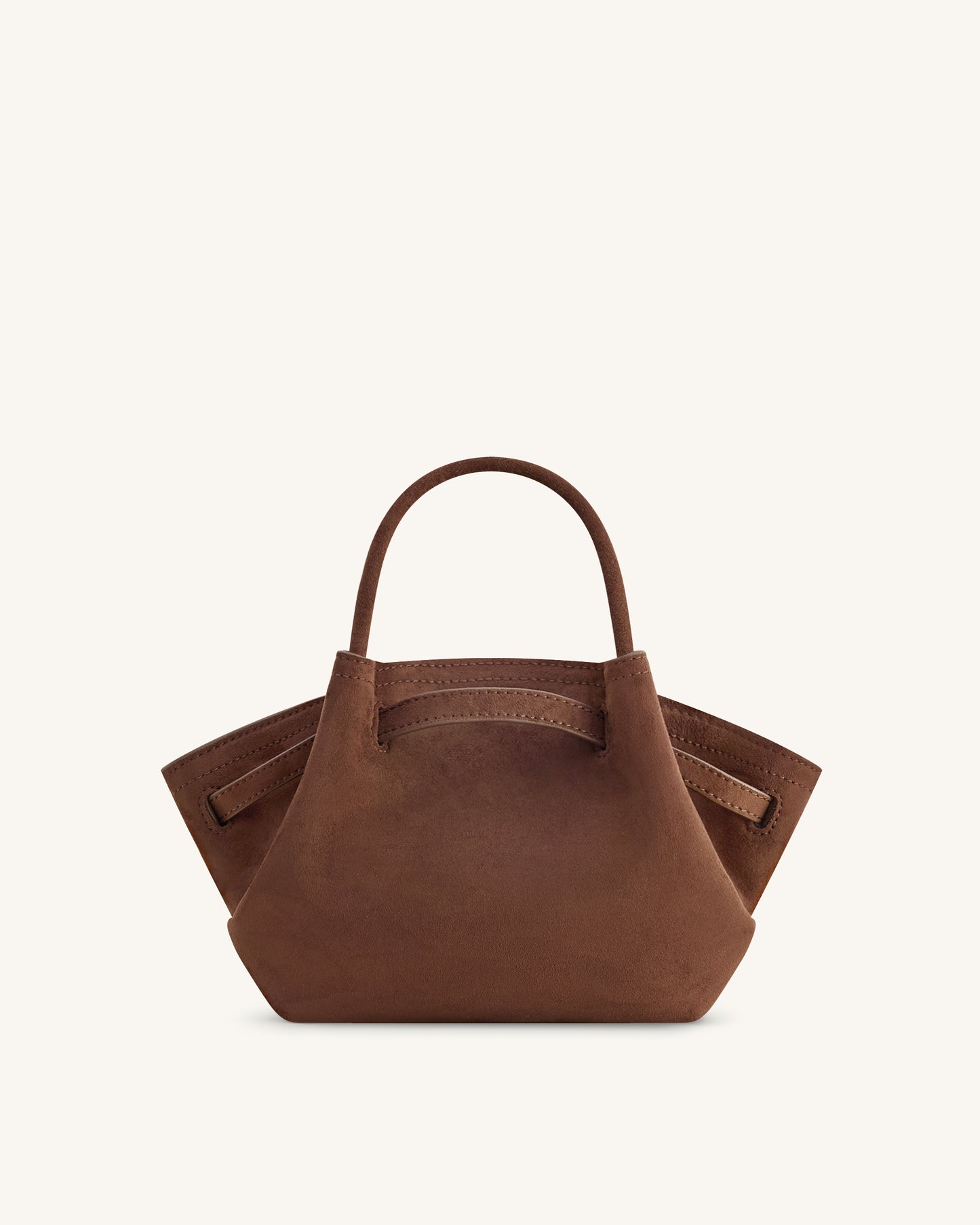 Hana Mini Faux Tote - Mocha Brown