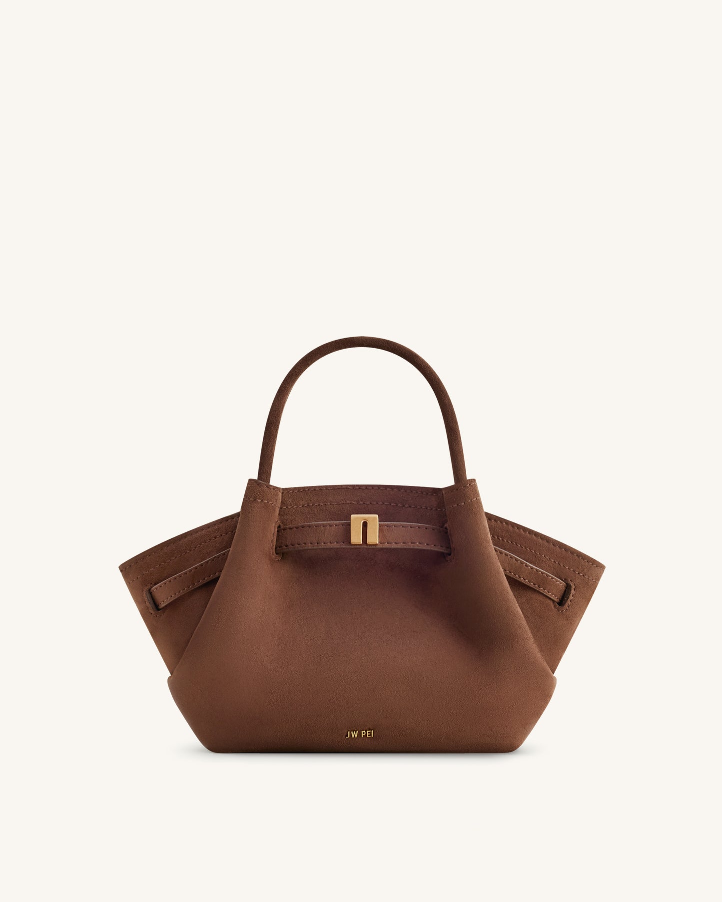 Hana Mini Faux Tote - Mocha Brown