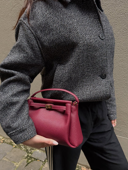Carmen Top Handle Bag - Burgundy