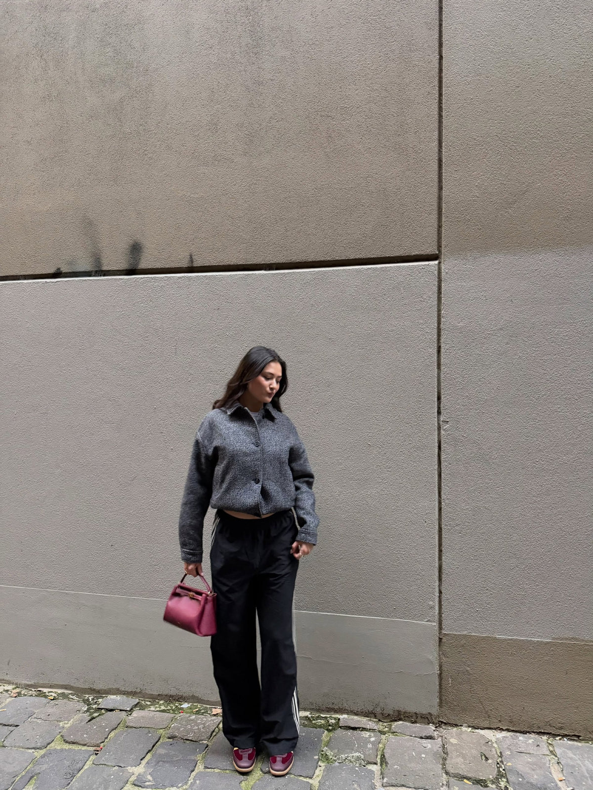 Carmen Top Handle Bag - Burgundy