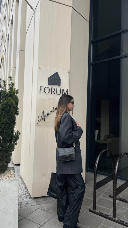 Flap mini Black croc