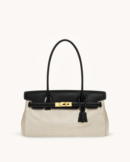 Yara Shoulder Bag - Black Canvas