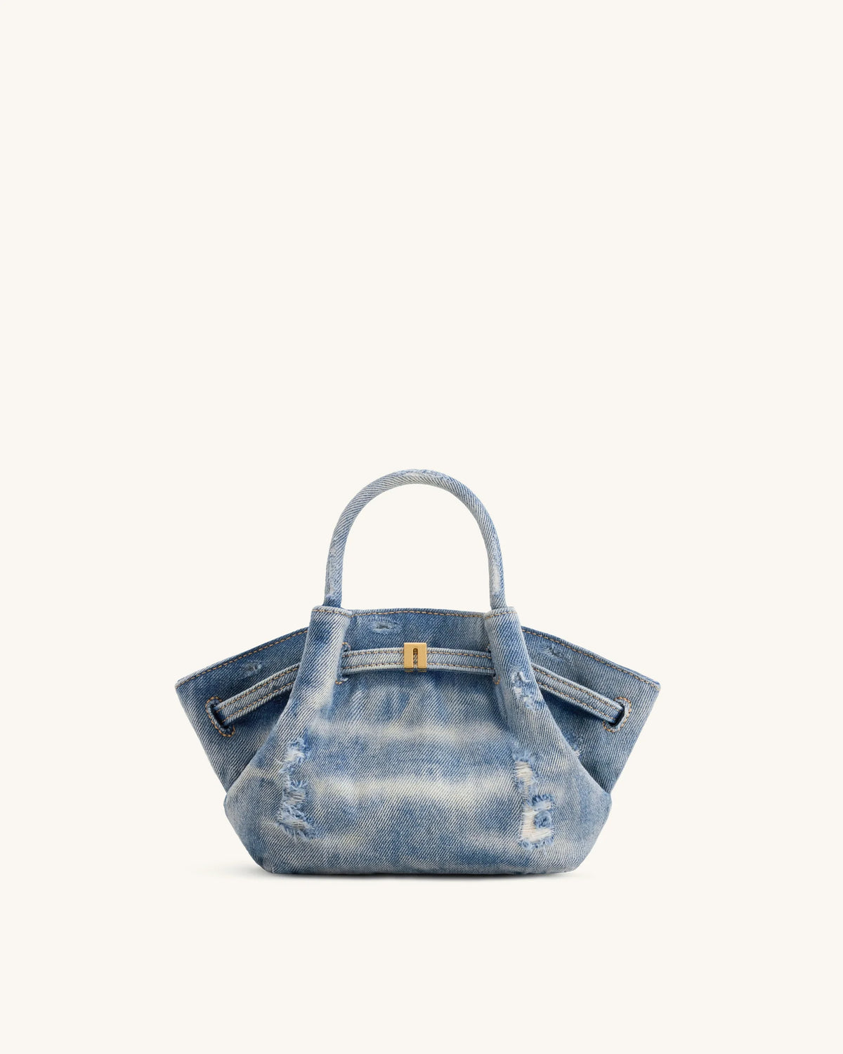Hana Mini Denim Tote Bag - Blue