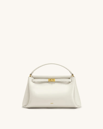 Carmen Top Handle Bag - White