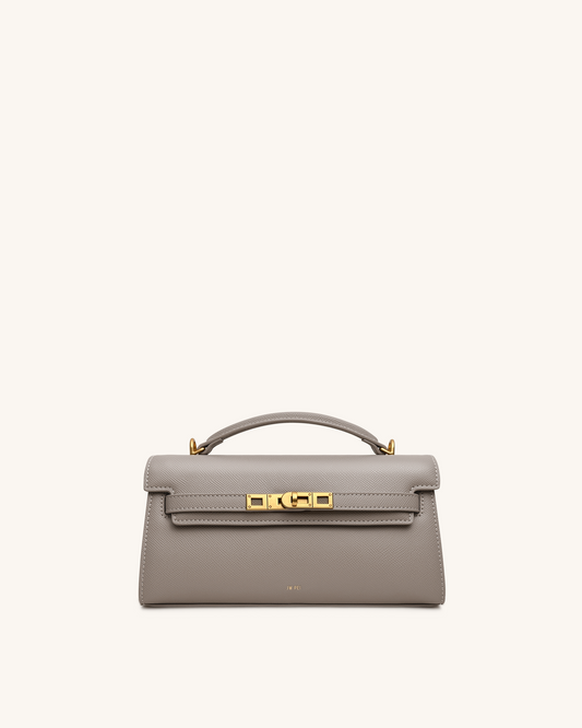 Noor Top Handle Bag - Elephant Gray