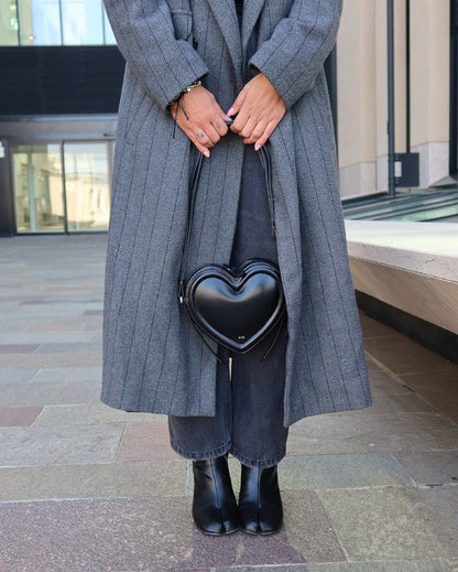 Arlene heart bag Black