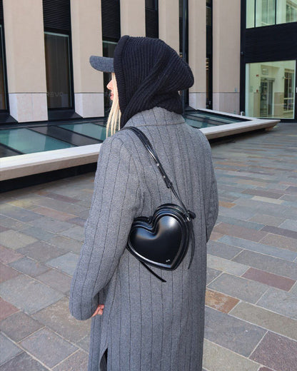 Arlene heart bag Black