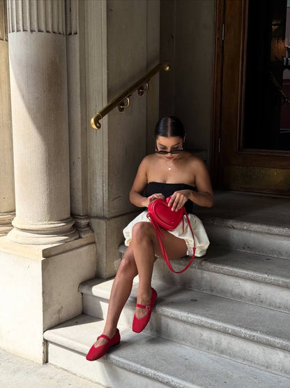 Arlene Heart Bag - Magenta