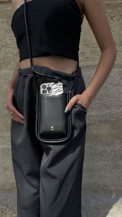 Ayla Phone Bag - Black