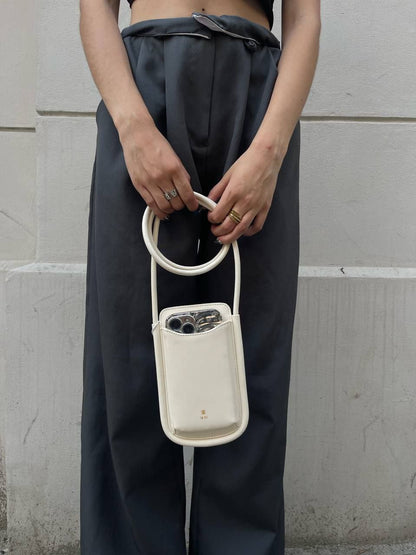 Ayla Phone Bag - Ivory