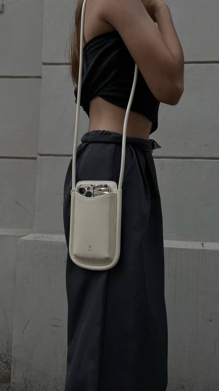 Ayla Phone Bag - Ivory