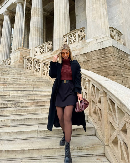 Lila Metal Frame Clutch - Burgundy