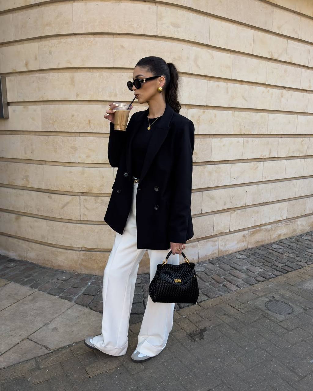 Lucia Woven Bag - Black