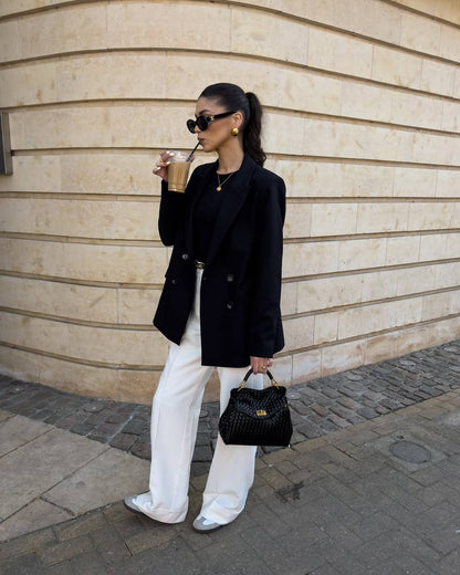 Lucia Woven Bag - Black