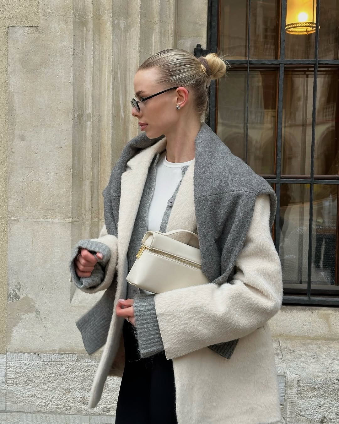 Thea Top Handle Bag - White