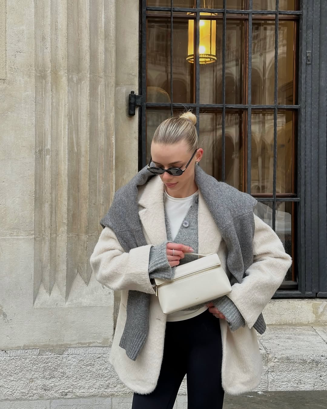Thea Top Handle Bag - White – jwbags.com