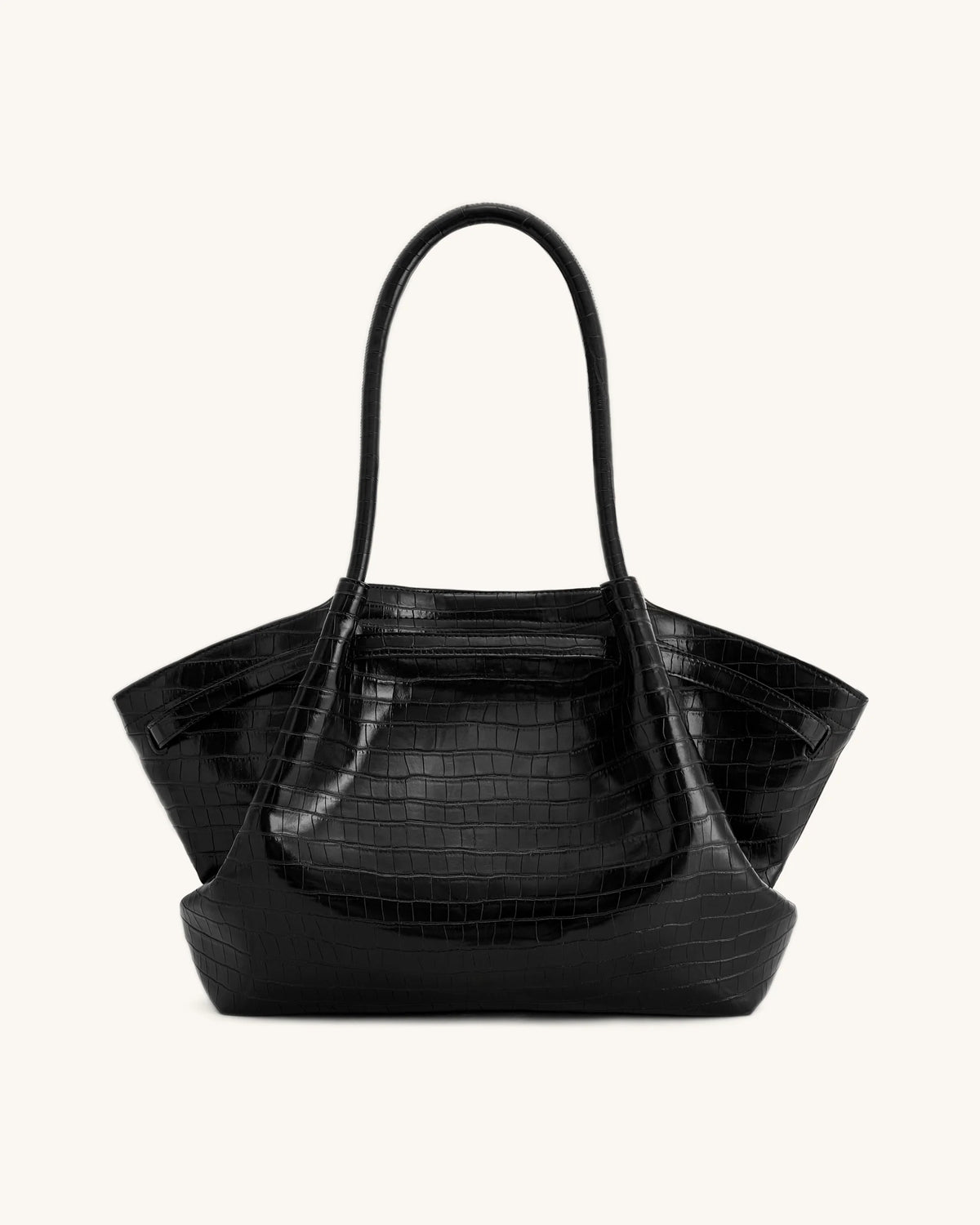 Hana Large Tote Bag - Black Croc