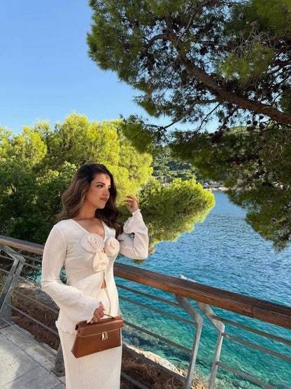 Thea Top Handle Bag - Brown