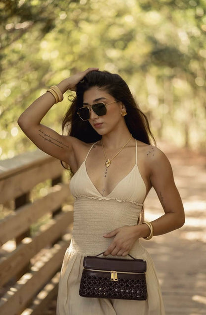 Thea Top Handle Bag - Deep Claret