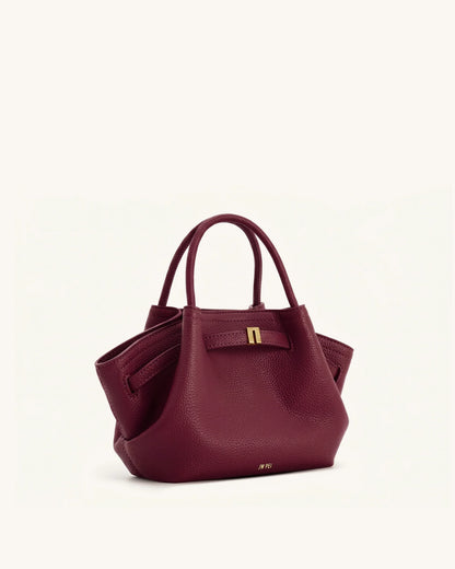 Hana Mini Tote Bag - Burgundy
