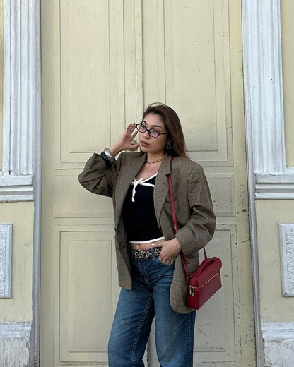 Thea Top Handle Bag - Claret