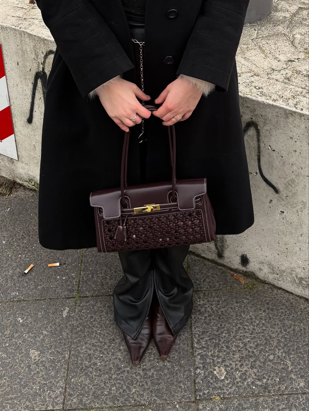 Yara Shoulder Bag - Dark Red