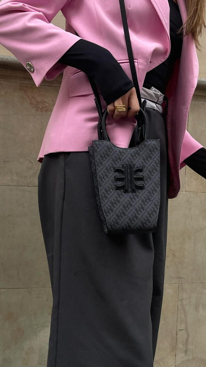 FEI Mini Tote Phone Bag Iron Black