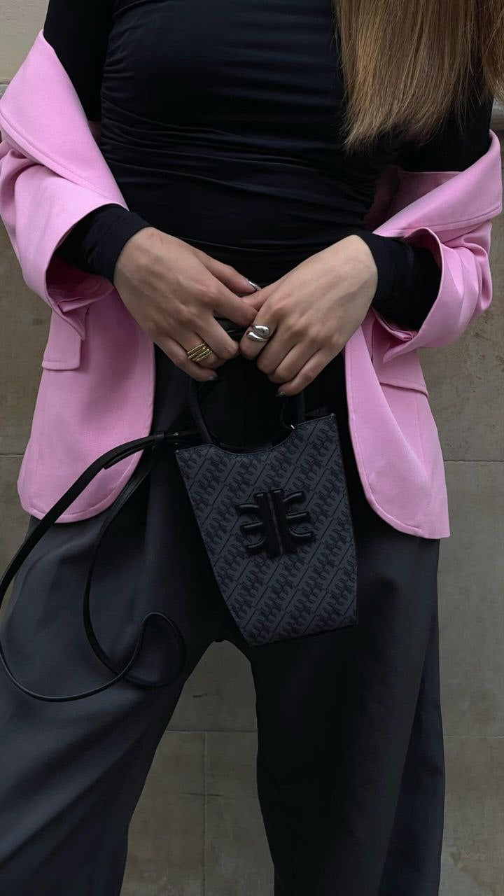 FEI Mini Tote Phone Bag Iron Black