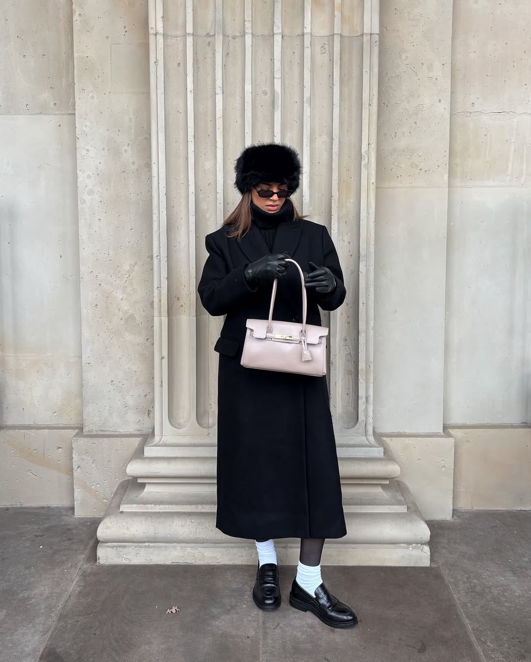 Yara Shoulder Bag - Gray Apricot