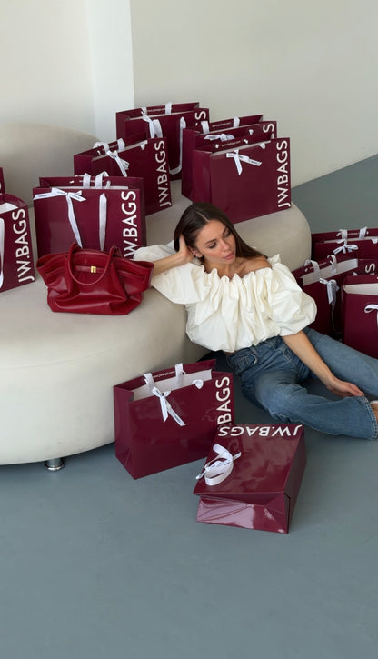 Hana Medium Tote Bag - Claret