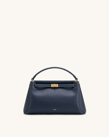 Carmen Top Handle Bag - Navy Blue