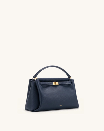 Carmen Top Handle Bag - Navy Blue
